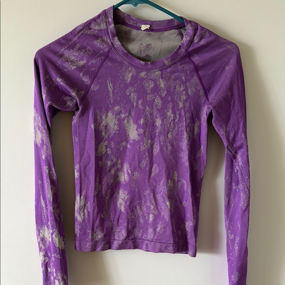 Lululemon swiftly tech race length - Purple Tie-Dye Long Sleeve Top